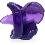 Ht-V3 Chastity Cage | Lightweight Cock Cage | Resin Chastity Devices | Male Chastity Cage | Adult Sex Toy For Men | Magiclockers | 4 Sizes Rings Included (Purple,Nub)