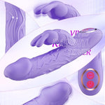 Womens Sex Toys Vibrator, Realistic Textured G Spot Anal Vibrators Rabbit Dildo, Lavender Female Vibradores With Dual Motors And Vibrating Ears, Soft Silicone Whisper Quiet Couple Sex Toy