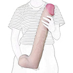 Super Huge 19.8 Inch Realistic Dildo, 3.1Inch Thick Giant Phallus Big Cock Anal Dildos Novelties Sex Toy For Men Gay And Women(Skin Color)