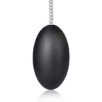 Liquid Silicone Anal Plugs Egg-Shaped Butt Plug With Stainless Steel Pull Chain Prostate Massager Vaginal Stimulation For Women Men Couple (M)