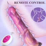 9.25" Vibrating Fantasy Dildo With Remote Control,Thick Horse Dildo Vibrator With 8+1 Modes,Silicone Monster Penis With Suction Cup For G-Spot Clit Anal Stimulation, Adult Sex Toy For Women Men Couple