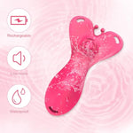 Wearable Vibrator Adult Sex Toys For Women,Extra Panty Strap Dual 9 Vibrations Panty Butterfly Vibrator With App Remote Control Novelties Discreet Mini Rose Sex Toy Women Couple Pleasure