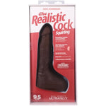 Doc Johnson The Realistic Dildo- Squirting 9.5 Inch ULTRAKSYN with Removable Vac-U-Lock Suction Cup - F-Machine and Harness Compatible - for Adults Only, Chocolate