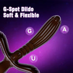 Black Dildo Double Ended Dildo, 11.61“ Anal Sex Toy Big Thick Monster Dildo, Huge G Spot Fantasy Female Adult Women Sex Toy Men Couple