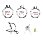 Cock Cage With Metal Catheter Sex Toys Male Chastity Devices With Invisible Lock And 2 Keys Stainless Steel Adult Toy Chasity Cages Used To Restrain Man'S Penis (1.57In)