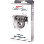 Charged Owow Vooom Mini Vibe – Grey Vibrating Cock Ring For Men – Reusable Penis Ring Vibrator, Couples Sex Toy, Enhances Pleasure & Erection – Waterproof Silicone –