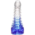 Dragon Dildo,7.8In Clear-Blue Gradient Monster Dildo With Suction Cup For Hand-Free Play,Adult Sex Toys For Women Men And Couples