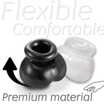 Silicone Testicle Toys Stretcher Testicle Crusher Cbt Cock And Ball Torture Male Chastity Devices Bdsm Chastity For Men Scrotum Bondage Gear Scrotal Sex Restraints Set 2 Pcs