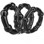 Penisring Cockrings,6 Pcs Different Sizes Silicone Penis Sleeve Penis Trainer,Stretchy Longer Harder Stronger Erection Semen Lock Caged,Delay Ejaculation Time Lasting Sex Toys For Men,Black