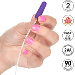 Whisper Micro Bullet – Self Heating Wired Pocket Bullet Vibrator - Remote Control Sex Toys For Couples - Adult Egg Massager - 1.25 Inch - Purple