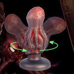 Monster Dildo Silicone Butt Plug With Suction Cup Knot Tentacle Anal Dildos Dark Octopus Beginner Training Sex Toys For Women Men And Couples (S)