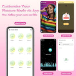 App & Remote Control G-Spot Panty Egg Vibrator Dildo Anal Sex Toys With 10 Vibration Modes,Long Distance Wearable Waterproof Massager + Usb Charging Cable (6Mm)