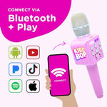 , Kidz Bop Karaoke Microphone | The Hit Music Brand For Kids | Toy For Girls & Boys Ages 2, 3, 4, 5, 6, 7, 8+ Years Old | Gift & Birthday Present
