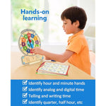 Wooden Clock Teaching Time Toy, Analog Digital Clock With Fly-Telling Time Board Game, Montessori Time Learning Educational Toy For 3 4 5 Year Old Homeschool Classroom Kids