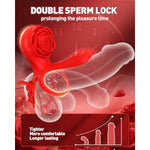Dual Pleasure Cock Ring Vibrator For Couples - G-Spot Vibrator Cockring With 10 Modes Adjustable Ring For Clit Stimulation & Stronger Erections