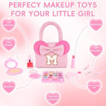Gifts For 3 4 5 6 7 8 9 10 Year Old Girls Birthday Christmas Valentines, Princess Non Toxic Makeup Kit Toys For Little Girls Presents, Maquillaje Para Niñas Kids Makeup - K