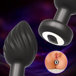 Anal Plug Adult Vibrator Sex Toys, 10 Powerful Vibration Modes Remote Control Silicone Small Vibrating Butt Plug Rechargeable Prostate Massager G-Spot Vibrator Anal Toy For Men Women