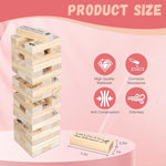 Adults-Only Tumbling Tower Game: Romantic Naughty Block Stacking Challenge For Couples - Date Night & Valentine'S Day Wooden Tumbling Tower Set