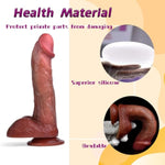 7.9" Long Realistic G Spot Dildo For Women Beginners,Soft Silicone With Strong Suction Cup Flexible Dildo,Adult Female Stimulate Fake Penis Masturbate Sex Toy