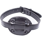 Sm Realistic Penis Gag Sex Bondage Mouth Gag With Adjustable Leather Strap For Couple Restraint Set (Length: 6Cm, Black)