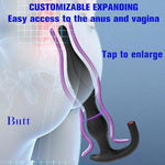 Inflatable Anal Plug Silicone Buttplug Adjustable Anal Pump