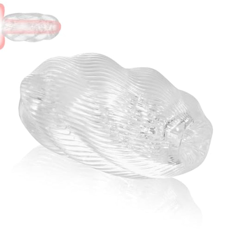 Male Masturbator, Adult Sex Toy Pocket Pussy, Portable Transparent Male Masturbation Sleeve, Penis Training Sex Toy For Men