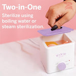 Pixie Menstrual Cup & Disc Boiler Sterilizer - Easily Clean Your Period Cup in Boiling Water! Kills 99.9% of Germs with Cleaner Solution for Feminine Care - FSA Eligible and HSA Eligible
