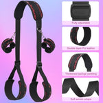 Bondage Restraints, Bdsm Kit Sex Bondage With Adjustable Handcuffs & Sex Straps For Couples Sm Game Play, Bed Restraints With Neck To Leg Spreader Bondage Rope For Women Beginner Adult Sex Toys