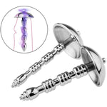 Pot Lid Design Threaded Urethral Plug Urethral Catheter Male Exercise Taste Sex Toy Elastic Penis Ring Beginner Trainning Set