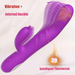 Vibrating Dildo Rabbit Vibrator G Spot Vibrator Waterproof Rechargeable Realistic Silicone Dildo Vibrators With 8 Finger Shaped Vibration 8 Strong Vibrations Couples Sex Toys