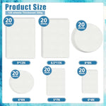 120 Sheets Watercolor Paper, 6 Sizes, 140 lb 300 GSM Cold Press