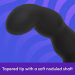 Black Rookie 10 Function Vibrating Prostate Massager - Plastic - Waterproof