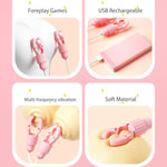 Nipple Clamps Adult Sex Toys, Nipple Vibrator Women Sex Toys With 12 Vibration & Tongue Licking Modes, Vibrating Nipple Toy Clitoral Stimulator, Rechargeable Bdsm Adult Toys For Women Female Couples