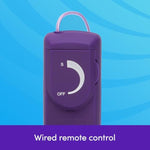 Wickedly Powerful Vibrating Egg For Women - Smooth 2.5 Inch Multispeed Bullet Vibrator - 31 Inch Wired Remote Control Love Egg For Couples - Purple