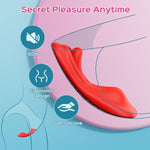 Wearable Vibrator Sex Toys For Women, Remote Control Vibrator With 9 Vibrating Modes, Tongue-Shaped Mini Vibrators Adult Toys, Panties Clitoral Stimulator Pleasure Tools For Female And Couples