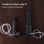 11.2" Squirting Silicone Dildo, 10.2" Insertable Anal Plug With Kliclok System, Hands-Free Play Soft Sex Toy - Amazing Series