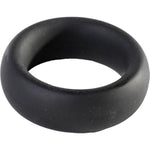 Doc Johnson OptiMALE - Tapered C-Ring - Stretchy Silicone - 40mm Unstretched Inner Diameter - Rounded Edges - Won't Dig Into Skin - Black