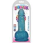 Curve Novelties 6 Inch Slim Stick With Balls Berry Ice Dildo