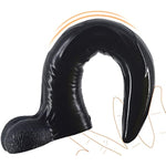 Animal Dildo, 10 Inch Realistic Deer Penis Ultra Long Elk Cock, Anal Plugs For Men Women (Black)