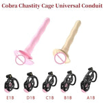 Cobra Chastity Cage Universal Silicone Urethral Plug Accessories Penis Cage Bird Lock Soft Horse Eye Rod Tube Sex Toy 18+(Pink-Tube)