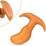 Super Soft Anal Plug, Flexible Liquid Silicone Butt Plug Prostate Massage G-Spot Dildo Anal Trainer Kit (S)