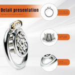 Flat Chastity Cage With Cbt Spikes Adults Sex Toys Penis Lock With Silicone Catheter For Men New Small Cock Cage Sm Extreme Bondage Testicular Torture Devices (45Mm)