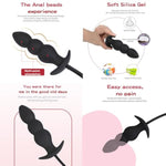 Silicone Analplugs For Women Inflatable Butt Plugs For Anal Training G-Spot Stimulation Anal Toys Expandable Anus Beads
