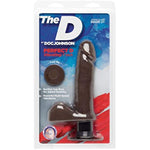 The Perfect D Vibrating Realistic Dong, 7 Inch, Black Chocolate