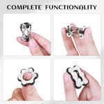 8Pcs Sensory Fidget Toys With Fidget Spinner Anxiety Toy Acupressure Rings Bike Chain Marble Mesh And Flippy Chain Desk Fidgets Quiet Toys For Autism,Easter Toys For Teens Adults Boys & Girls