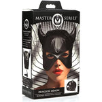 Sex Bondage Hood With Horns. Bdsm Mask And Sexy Fetish Cosplay Fantasy Costume For Women, Men & Adult Couples. Machine Washable, Vegan Leather, Black, One Size Fits Most