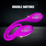 Double Penetration Dildo Vibrator For Couple,Multi-Speed Rechargeable Vibrator Anal Vagina Women Men Gays Dildo Sex Toys Watereproof