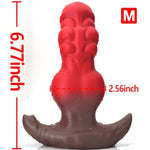 Anal Plug With Big Knot Butt Plug With Safe T-Base Mixed-Color Silicone Prostate Massager Monster Dilator Sex Toy For Women Men Masturbation (M)