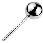 Stainless Steel Dildo Massage Wand, Metal Anal Plug Masturbation Pleasure Stick Anus Stimulation, Anal Training & Stretching Sex Toy For Beginners & Experienced Users (L 9.25''X2.0''X2.0'')