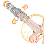 Reusable Penis Sleeve Cock Ring Penis Extender Enlarger Stronger Erection Enhancement Adult Sex Toys For For Men Delay Ejaculation